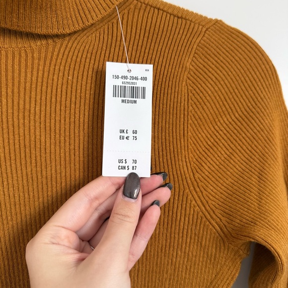 Abercrombie & Fitch Brown Long Sleeve Bodysuit. NWT - Picture 3 of 6